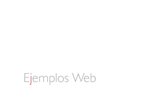Sección de ejemplos de diseño web profesional y personalizado de LMVweb